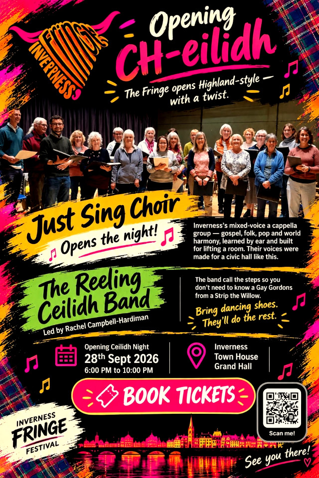 Inverness Fringe 2026 opening by Just Sing 